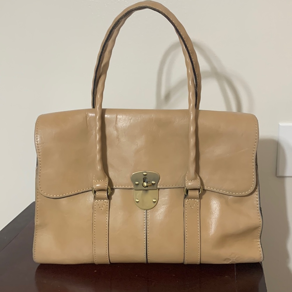 Patricia Nash Tan Leather Satchel